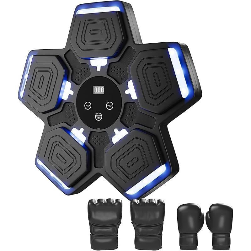 Professional Boxing Training Machine with Bluetooth Connectivity, Adjustable Speeds and Modes, Includes Boxing Gloves