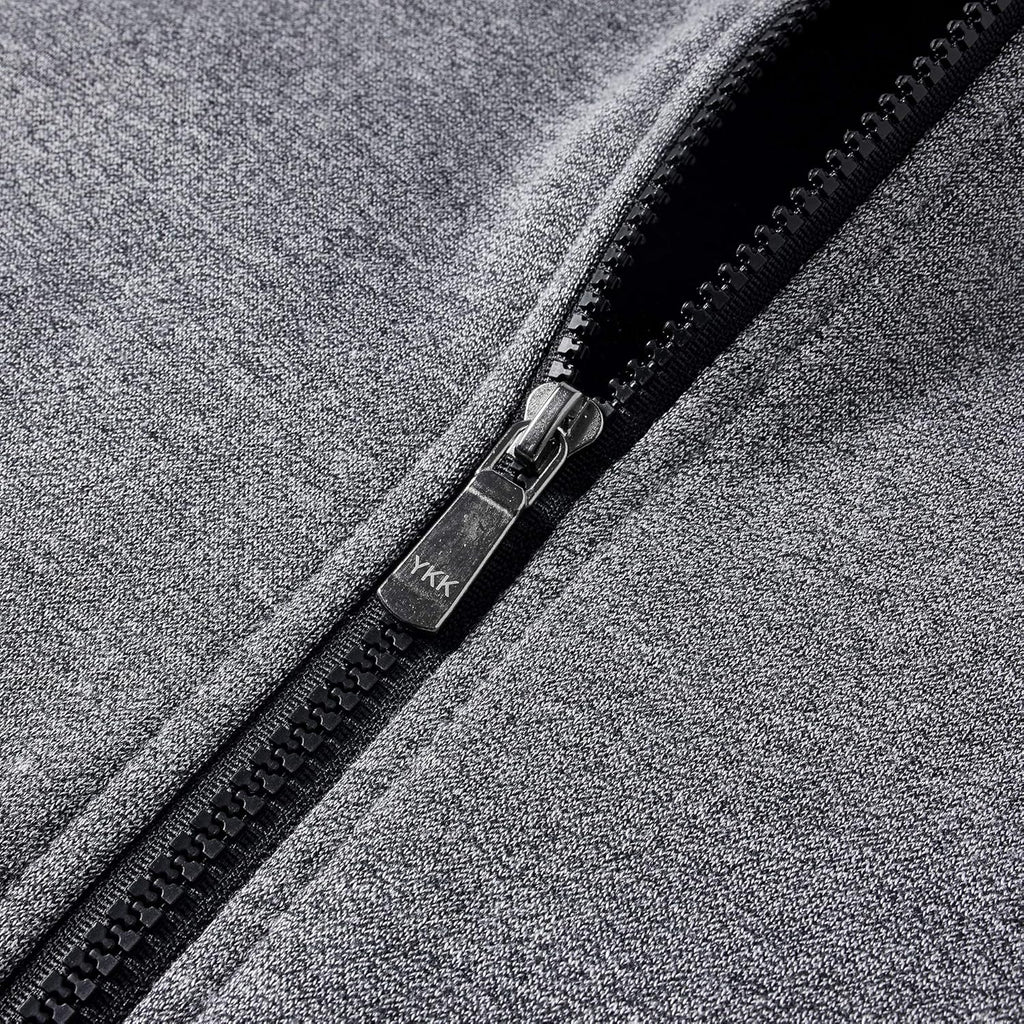 Men'S Full Zip Fleece Hoodie Zippered Color Block Hooded Slim Fit Long Sleeve Lightweight Sweatshirt