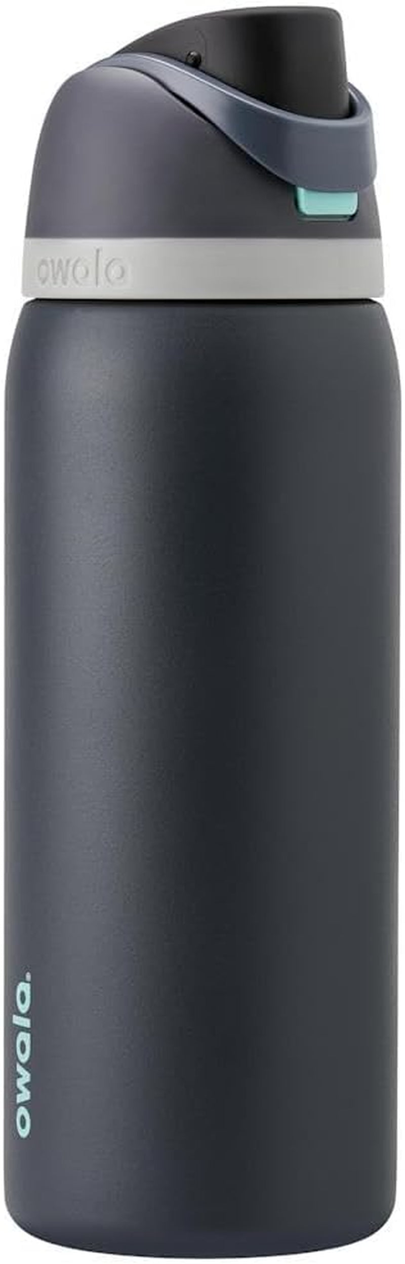 Freesip 24 Oz Insulated Stainless Steel Water Bottle with Straw - BPA-Free Sports Bottle for Travel in Denim