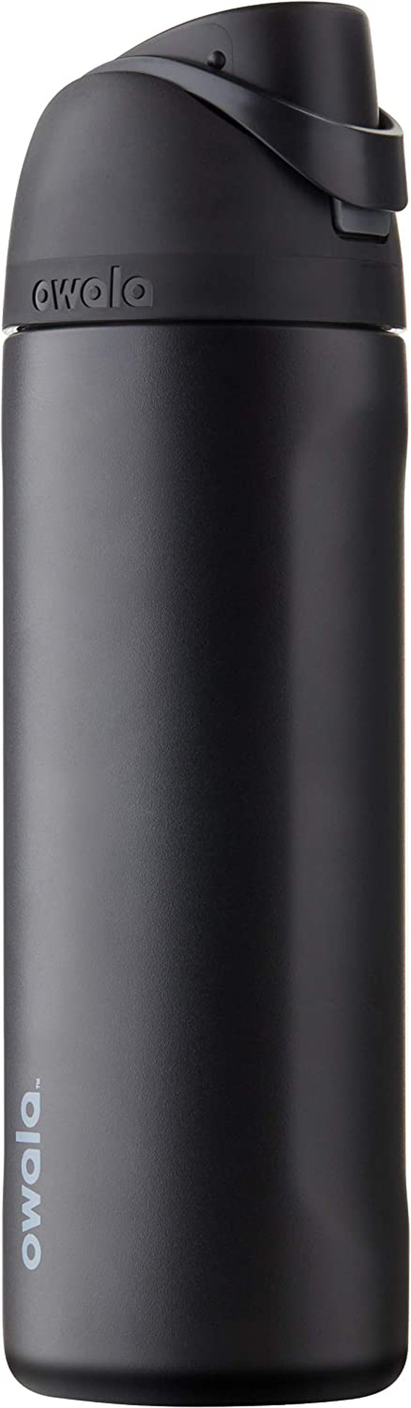 Freesip 24 Oz Insulated Stainless Steel Water Bottle with Straw - BPA-Free Sports Bottle for Travel in Denim