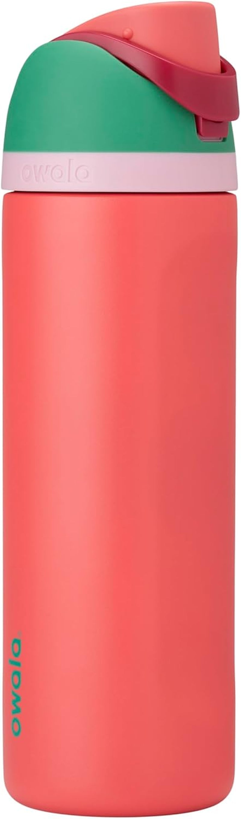 Freesip 24 Oz Insulated Stainless Steel Water Bottle with Straw - BPA-Free Sports Bottle for Travel in Denim