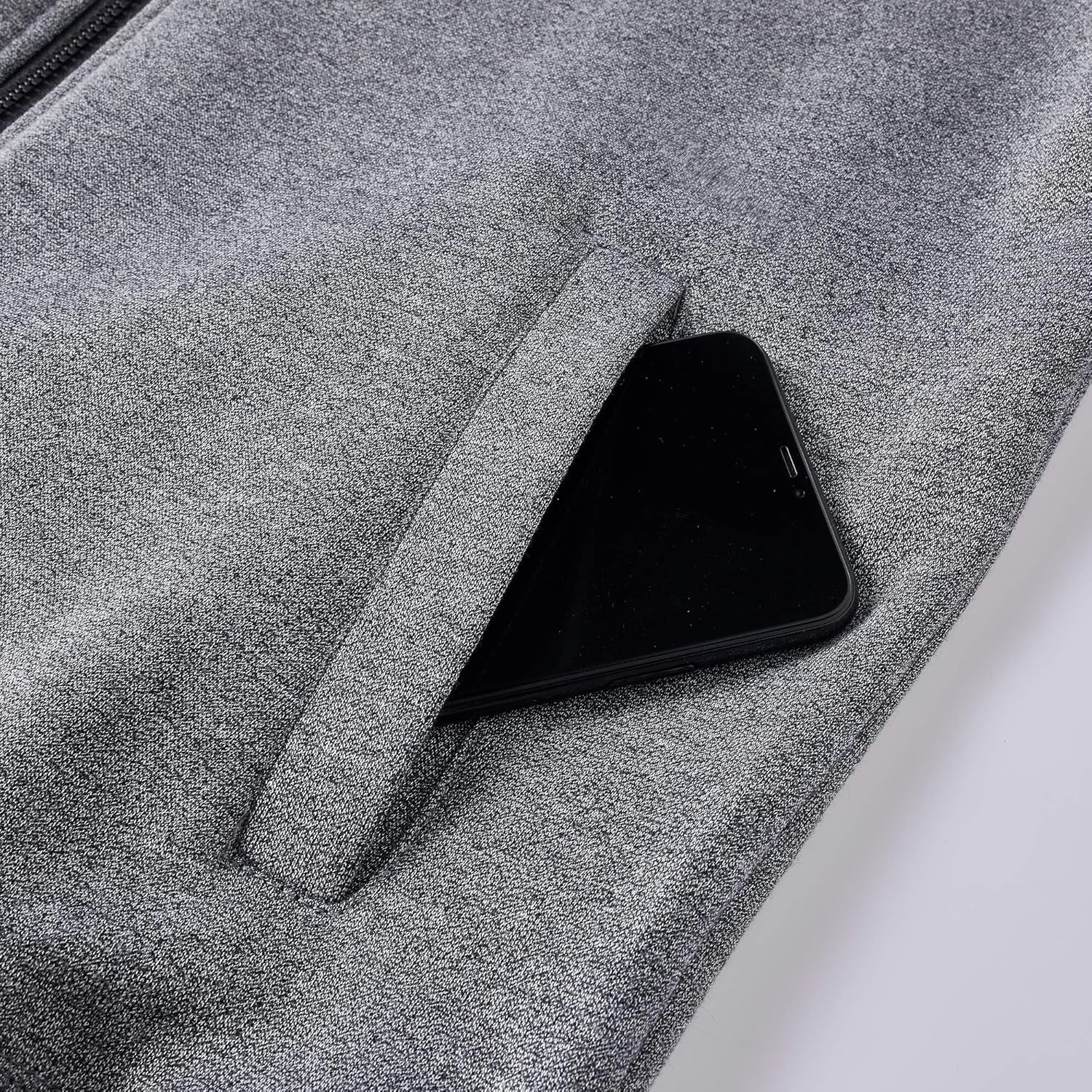 Men'S Full Zip Fleece Hoodie Zippered Color Block Hooded Slim Fit Long Sleeve Lightweight Sweatshirt