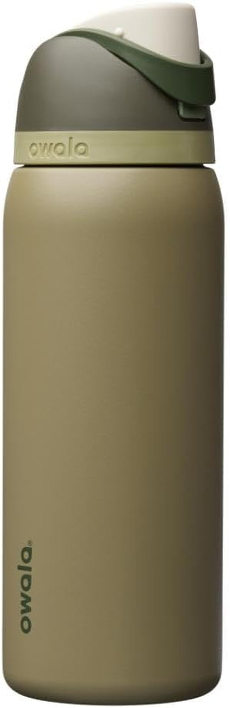 Freesip 24 Oz Insulated Stainless Steel Water Bottle with Straw - BPA-Free Sports Bottle for Travel in Denim