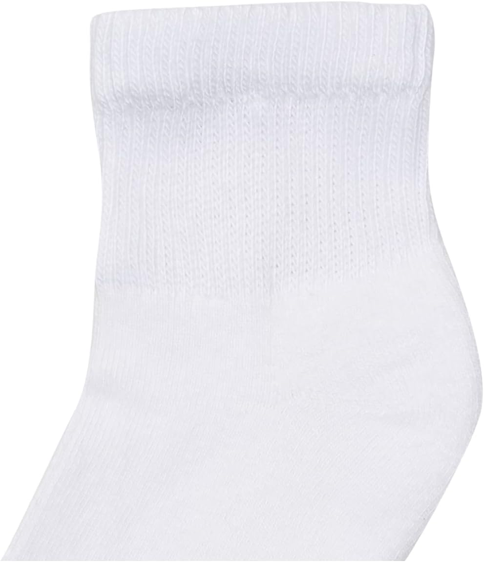 Ultimate Womens Ankle Socks, Comfort Toe Seamed, White & Black Available, 6-Pack