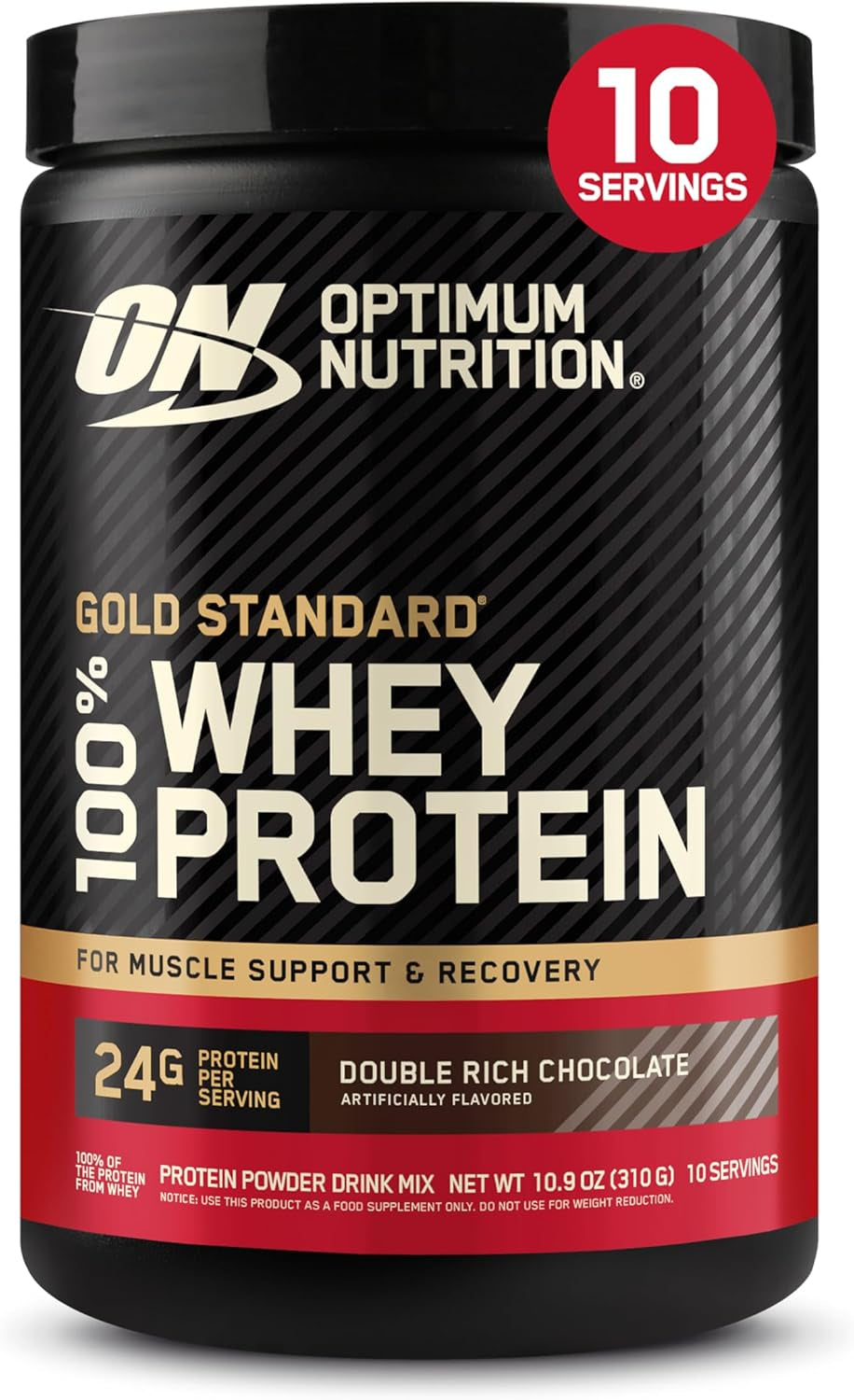 Gold Standard 100% Whey Protein Powder - Vanilla Ice Cream, 0.68 lb (Single Pack)