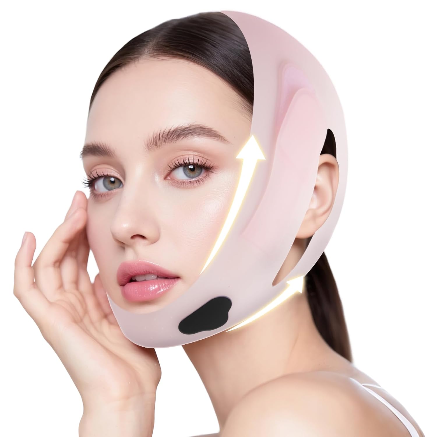 Transform Your Look with the Reusable Chin Strap - Double Chin Reducer for a Defined V-Line and Firm Jawline