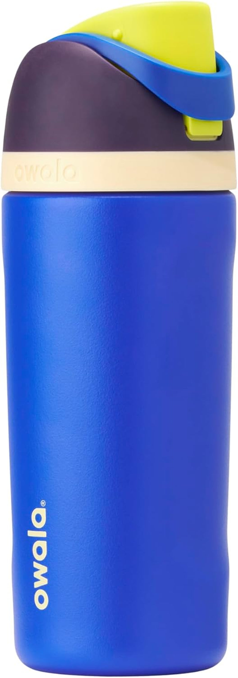 Freesip 24 Oz Insulated Stainless Steel Water Bottle with Straw - BPA-Free Sports Bottle for Travel in Denim