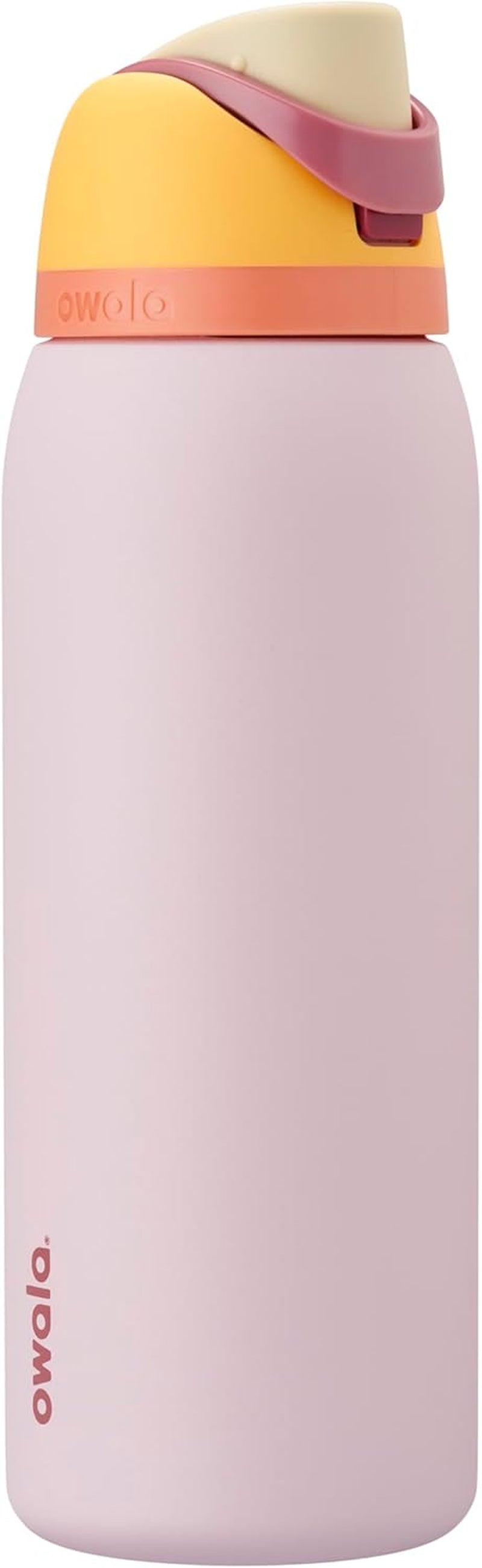Freesip 24 Oz Insulated Stainless Steel Water Bottle with Straw - BPA-Free Sports Bottle for Travel in Denim