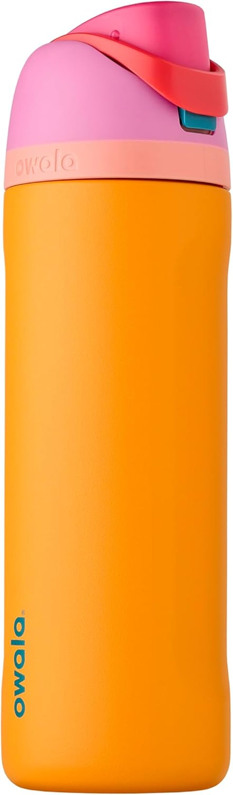 Freesip 24 Oz Insulated Stainless Steel Water Bottle with Straw - BPA-Free Sports Bottle for Travel in Denim