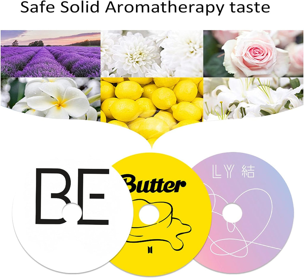 Stylish BTSS Car Vent Clip Aromatherapy Diffuser - Turntable Design Air Freshener (Pink, Set of 3) X-Max gift