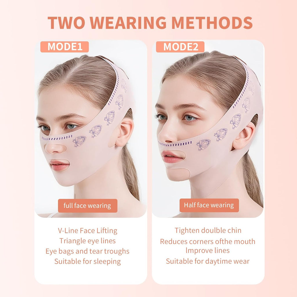 Transform Your Look with the Reusable Chin Strap - Double Chin Reducer for a Defined V-Line and Firm Jawline