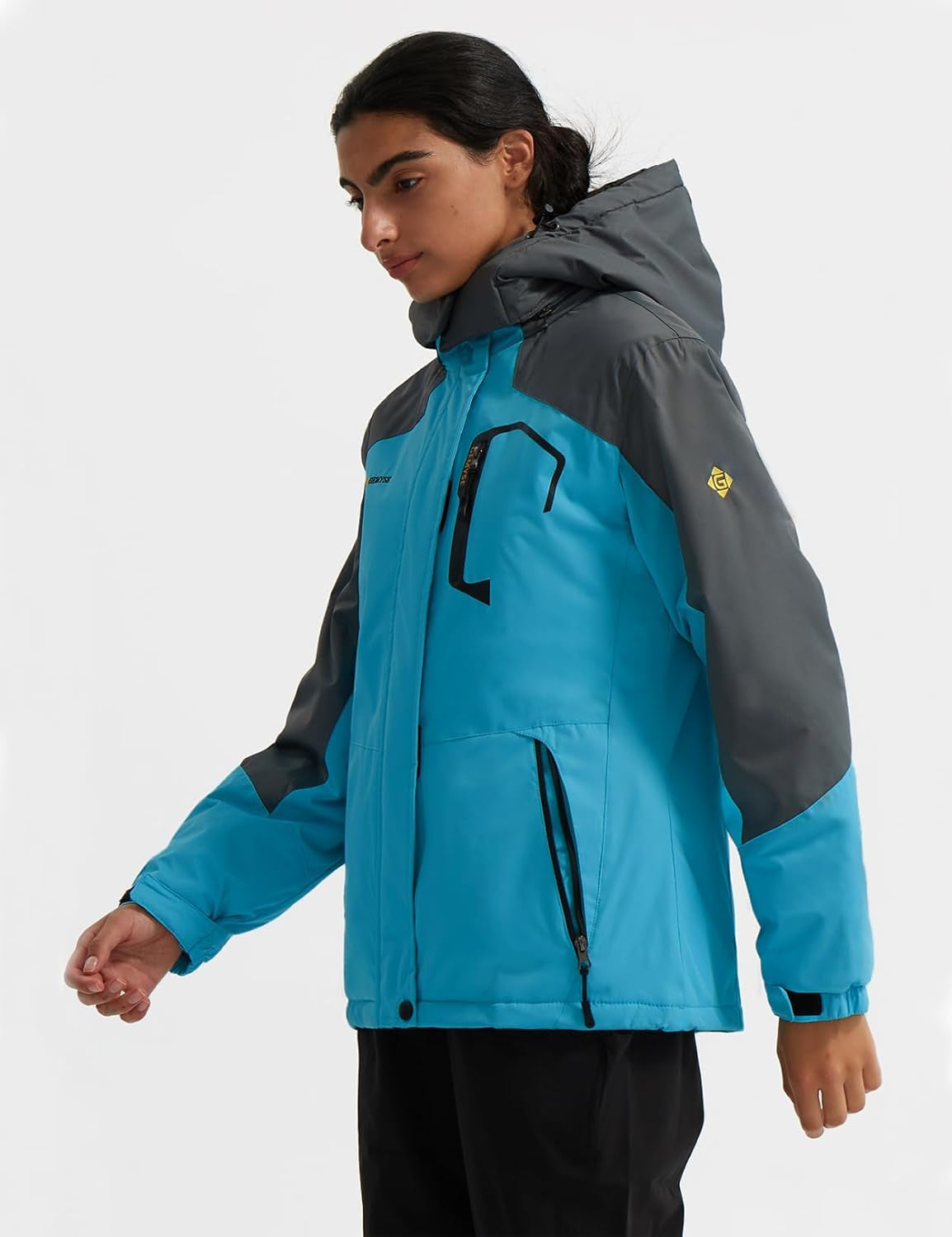 Women'S Ski Snow Jacket Warm Winter Waterproof Coat Snowboard Rain Jacket Hooded Windproof Windbreaker