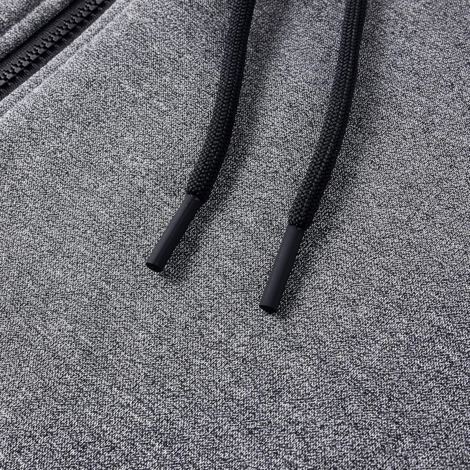 Men'S Full Zip Fleece Hoodie Zippered Color Block Hooded Slim Fit Long Sleeve Lightweight Sweatshirt