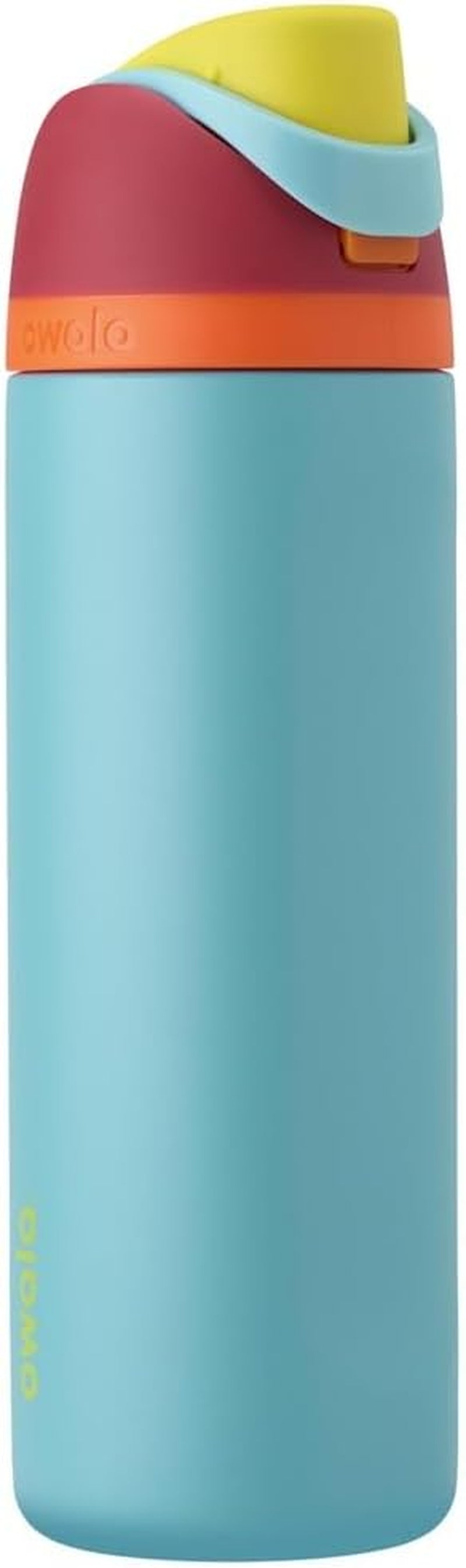 Freesip 24 Oz Insulated Stainless Steel Water Bottle with Straw - BPA-Free Sports Bottle for Travel in Denim