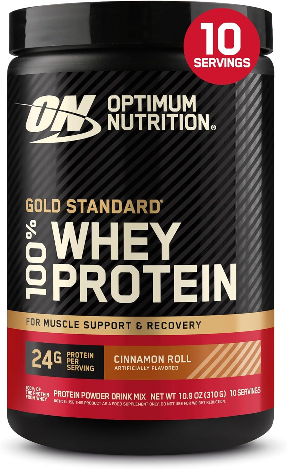 Gold Standard 100% Whey Protein Powder - Vanilla Ice Cream, 0.68 lb (Single Pack)