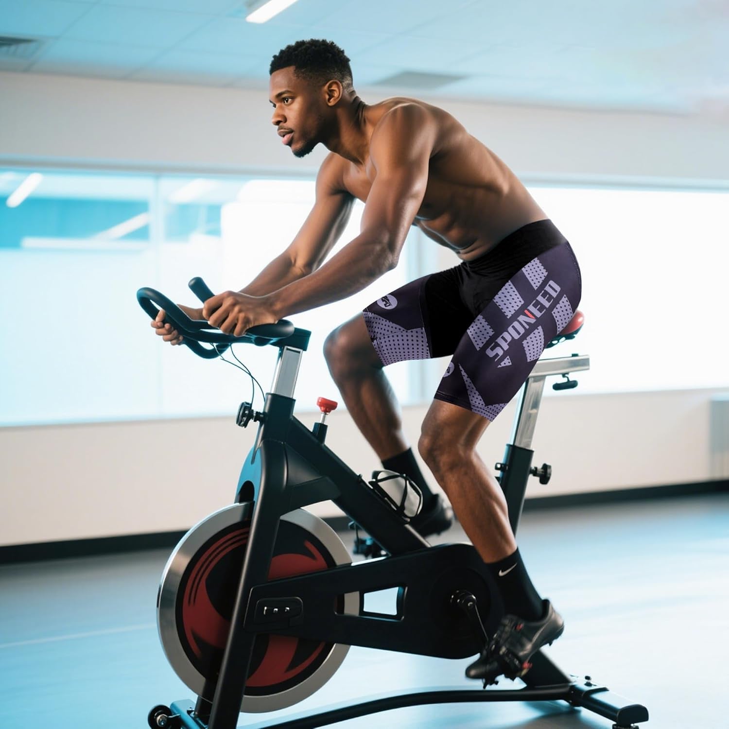 Men'S Cycling Shorts Padded Bicycle Riding Pants Bike Biking Clothes Cycle Wear Tights