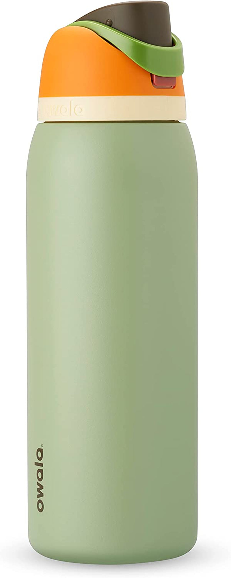 Freesip 24 Oz Insulated Stainless Steel Water Bottle with Straw - BPA-Free Sports Bottle for Travel in Denim