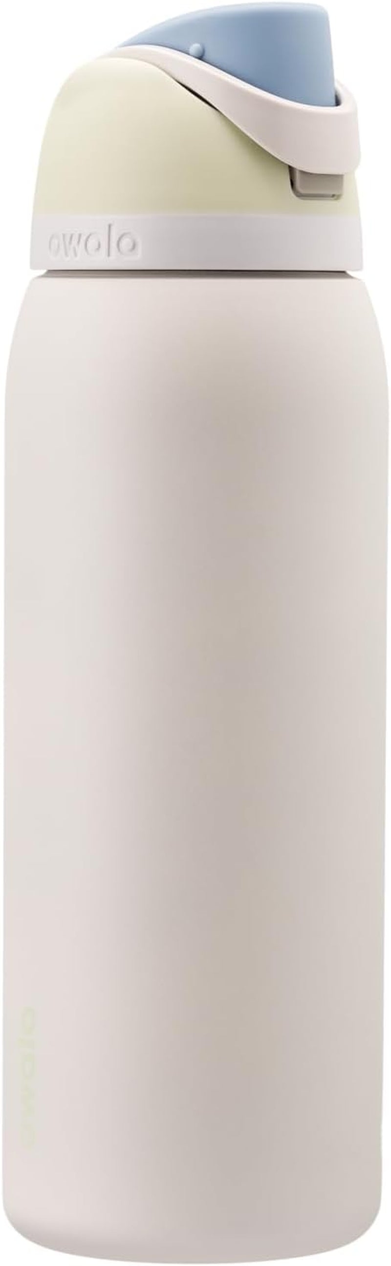 Freesip 24 Oz Insulated Stainless Steel Water Bottle with Straw - BPA-Free Sports Bottle for Travel in Denim