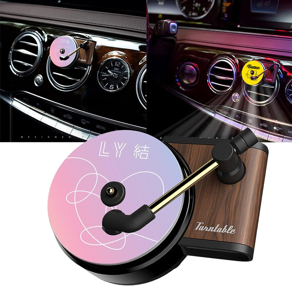 Stylish BTSS Car Vent Clip Aromatherapy Diffuser - Turntable Design Air Freshener (Pink, Set of 3) X-Max gift